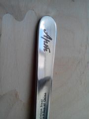 Гравировка на вилке из нержавейки