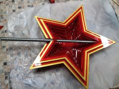 Звезда из акрила на обелиск