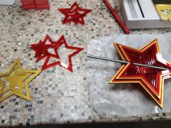 Сборка звезды на обелиск