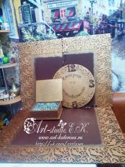 Рама для зеркала, часы и шкатулка для денег