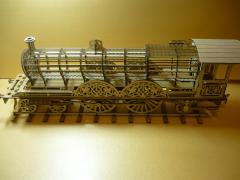 Паровоз с вагоном